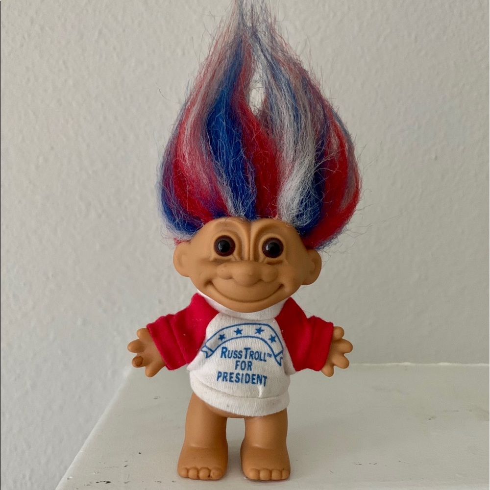Vintage Collectable Russ Troll Doll For President